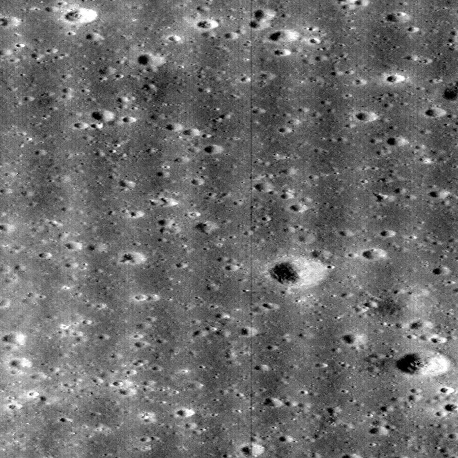 Full-resolution crop from LROC NAC frame M175124932RE