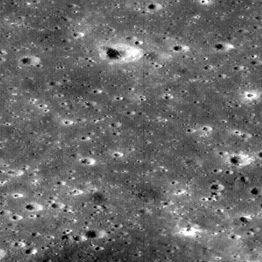Full-resolution crop from LROC NAC frame M175124932RE